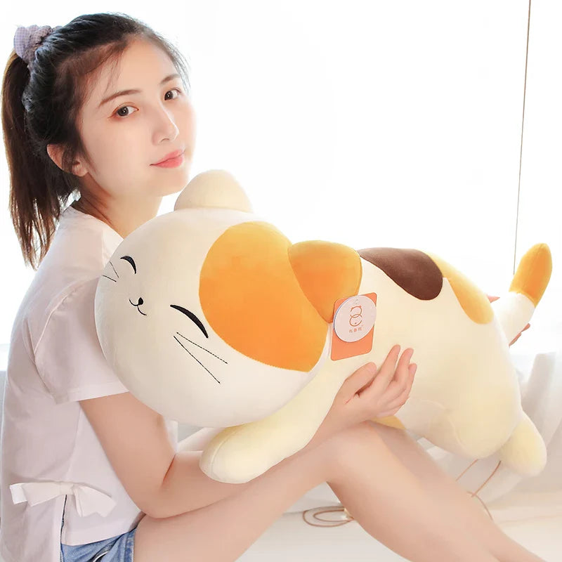 Adorable Kawaii Neeko Spotted Ginger Cat Plush Toy