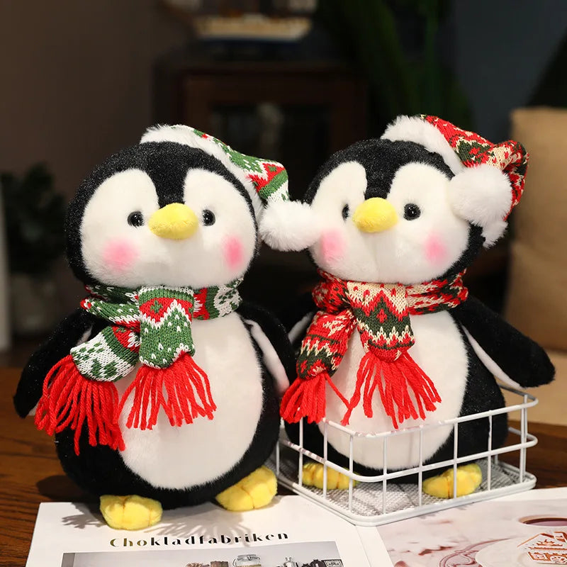 Adorably Cute Christmas Penguin Plush Toy