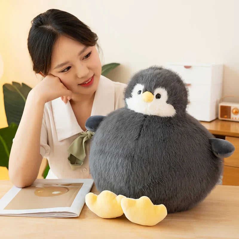 Adorably Plump Round Penguin Plush Toy