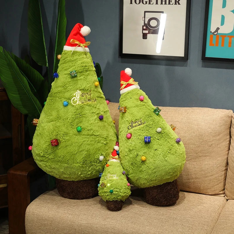 Cozy Fluffy Christmas Tree Stuffed Toy