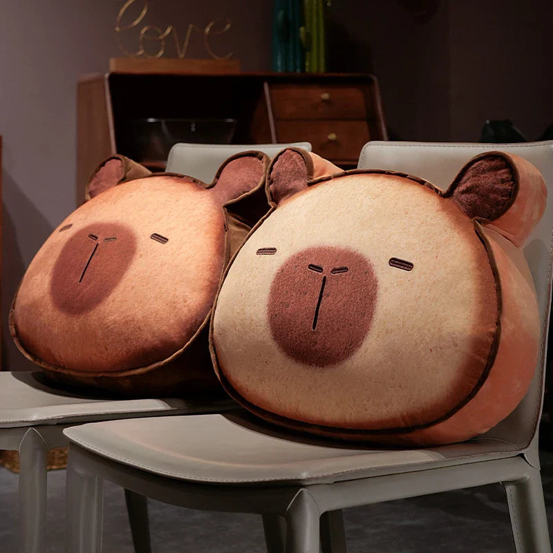 Adorable Capybara and Cat Toastie Bread Cookie Plush Toys