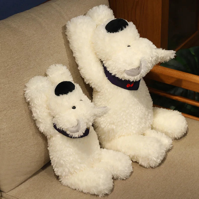 Adorable Fluffy West Highland Terrier Plush Toy