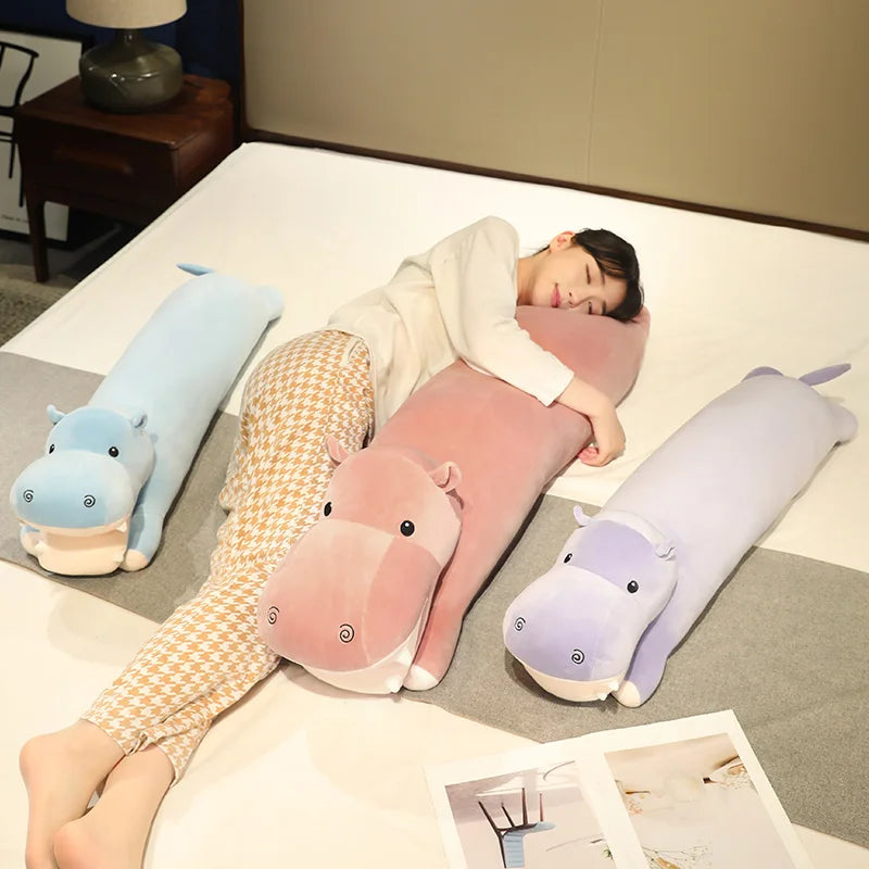 Cuddle Up with Our Adorable Long Snuggly Hippo Plushies!