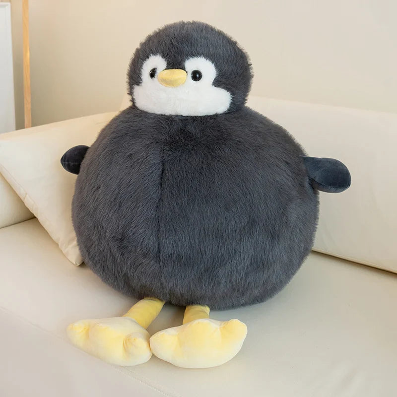 Adorably Plump Round Penguin Plush Toy