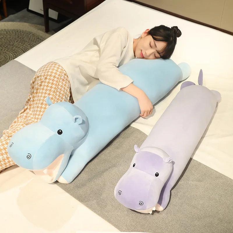 Cuddle Up with Our Adorable Long Snuggly Hippo Plushies!