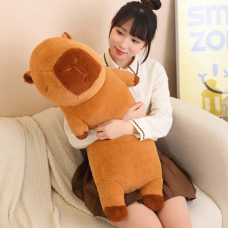 Adorable Long Fluffy Capybara Plush Toys