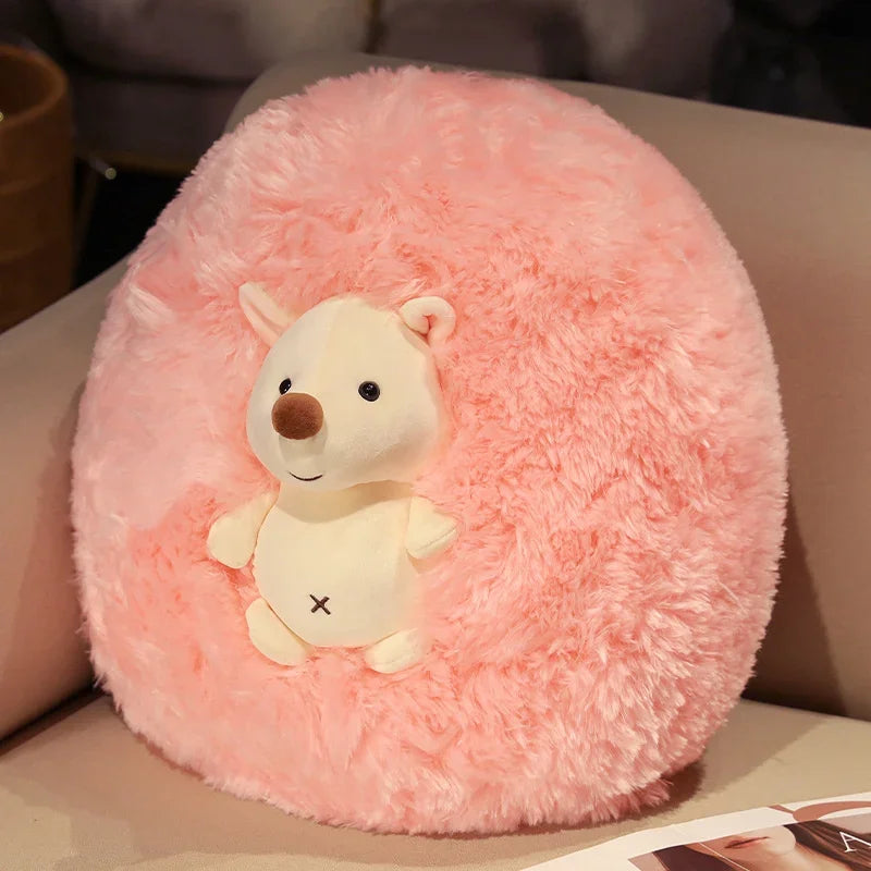 Adorable Fluffy Hedgehog Plush Toy