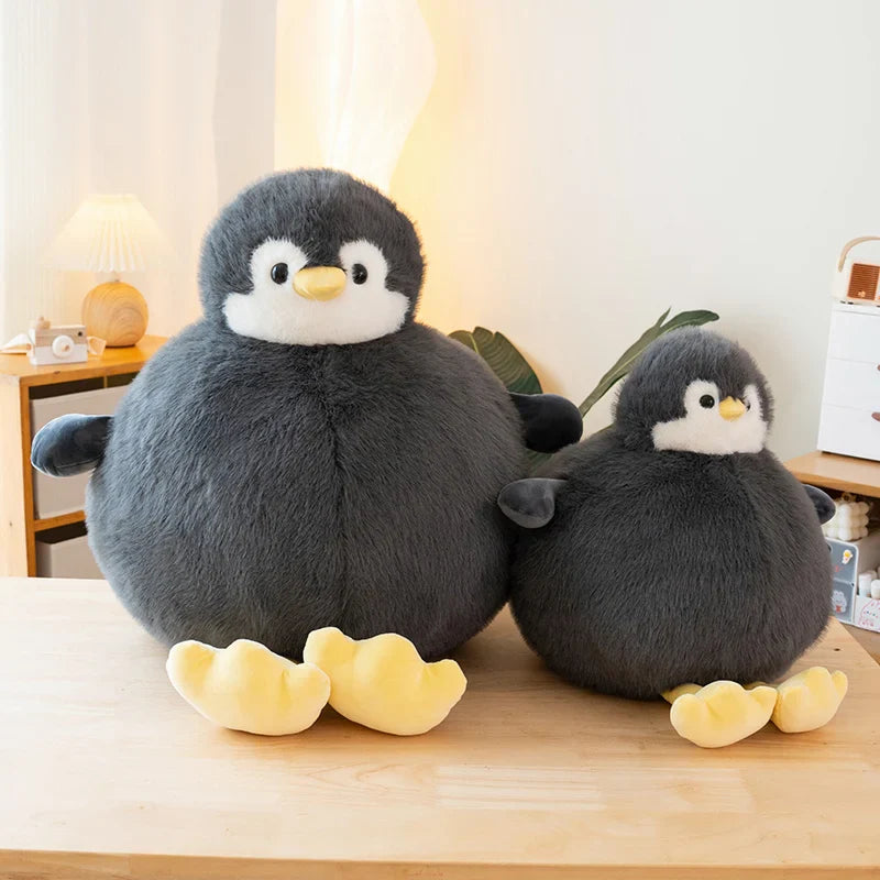 Adorably Plump Round Penguin Plush Toy