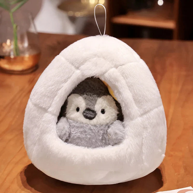 Adorable Kawaii Penguin Nest Plush Toy