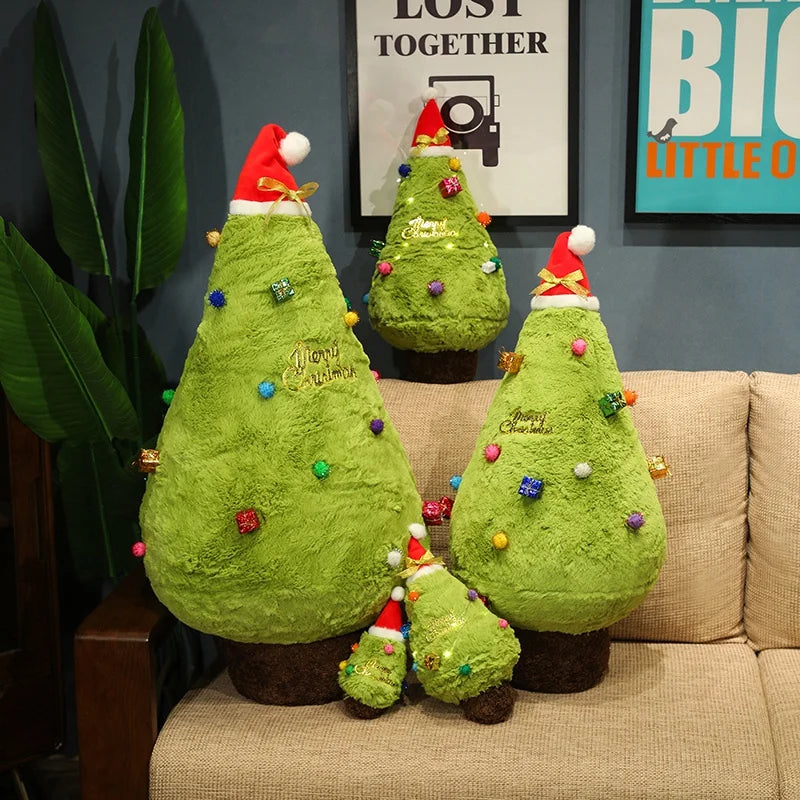 Cozy Fluffy Christmas Tree Stuffed Toy