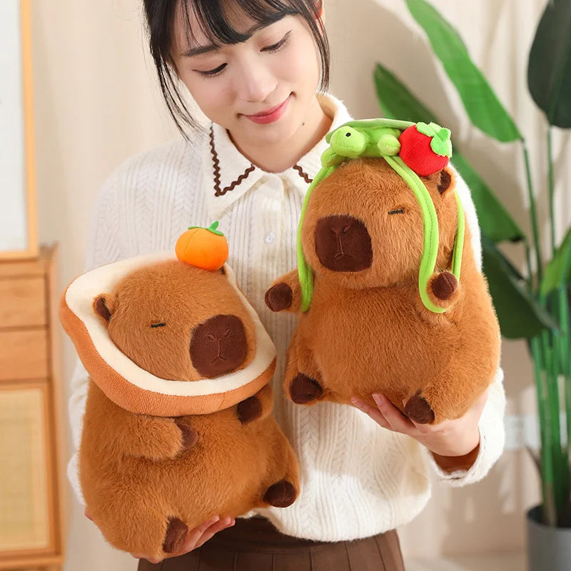 Charming Capybara Toast Turtle Adorable Plushie Family