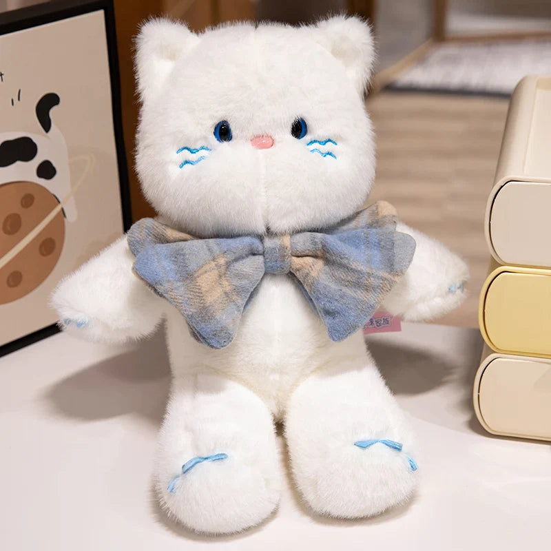 Adorable Kawaii Cat Teddy Bear Plushies with Bowtie
