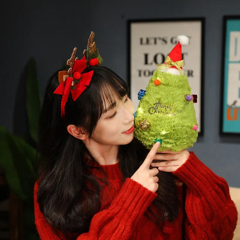 Cozy Fluffy Christmas Tree Stuffed Toy
