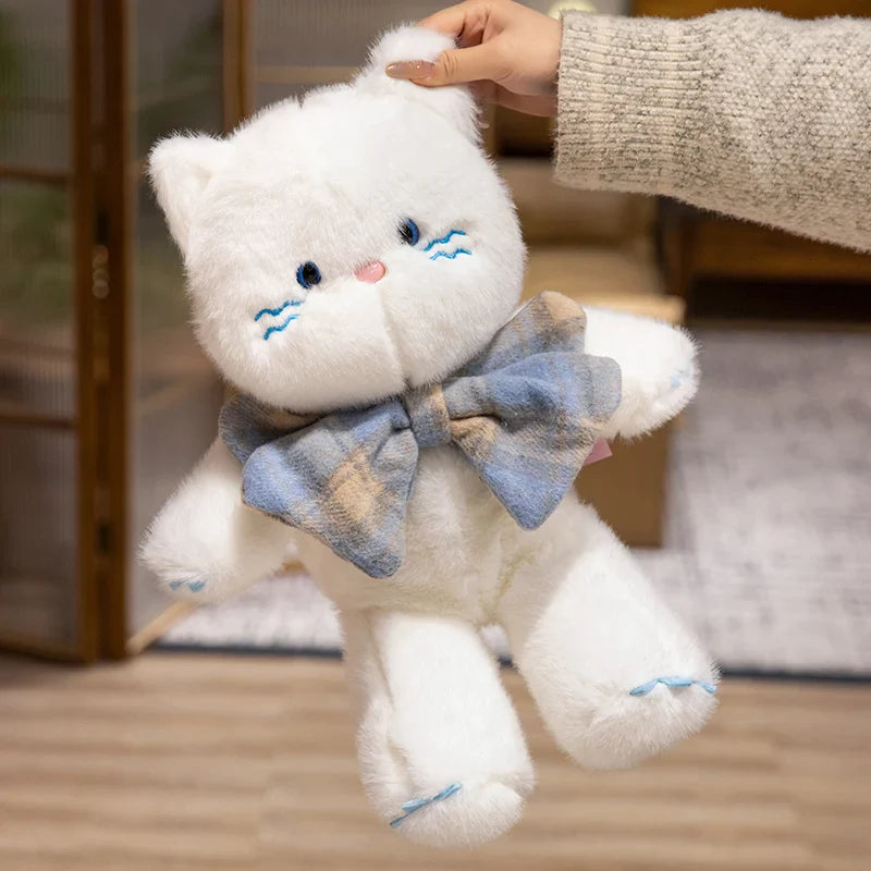 Adorable Kawaii Cat Teddy Bear Plushies with Bowtie