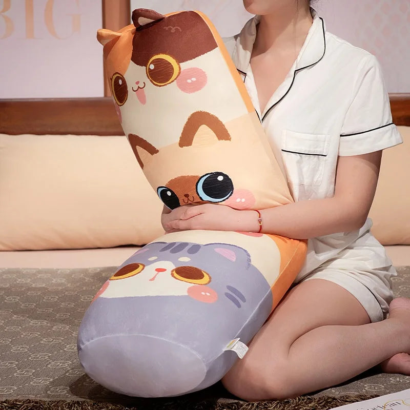 Cuddly Long Snuggle Stacked Cats Plush Toy
