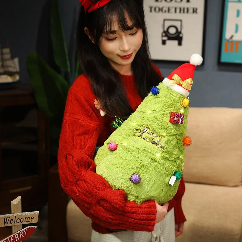 Cozy Fluffy Christmas Tree Stuffed Toy
