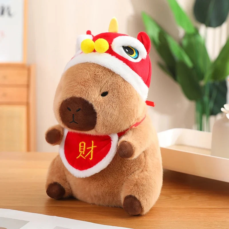 Adorable Christmas & New Year Baby Capybara Plush Toys