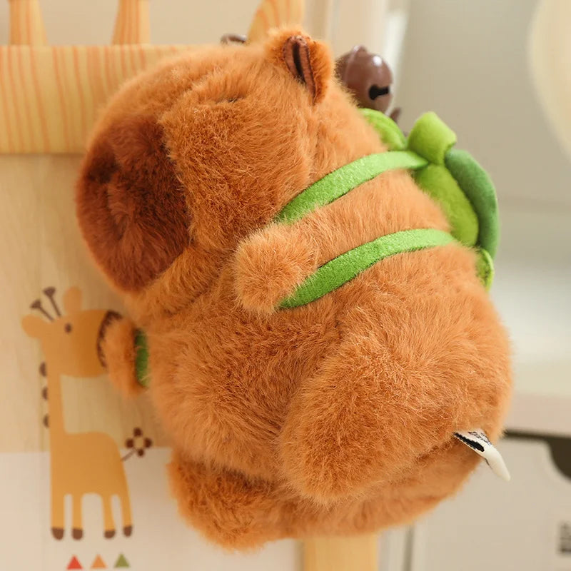 Adorable Kawaii Capybara Plush with Stylish Backpack Collection