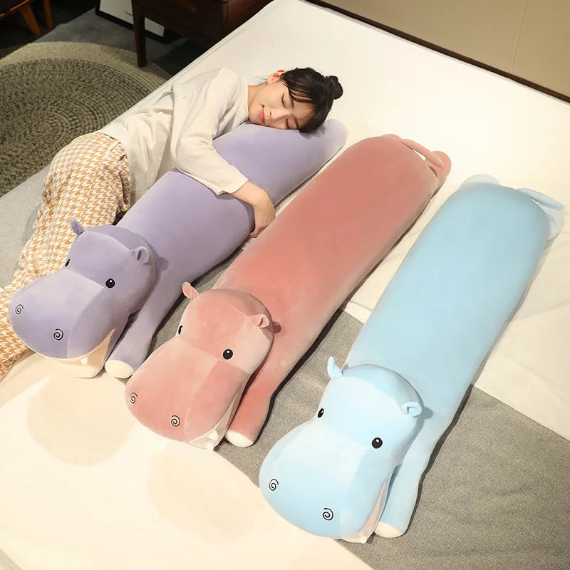 Cuddle Up with Our Adorable Long Snuggly Hippo Plushies!
