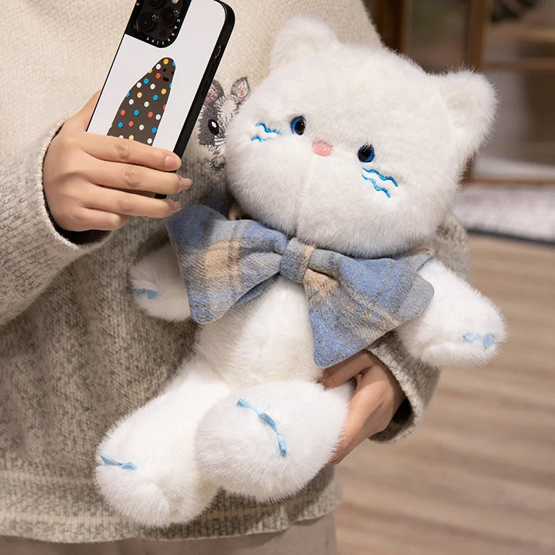 Adorable Kawaii Cat Teddy Bear Plushies with Bowtie