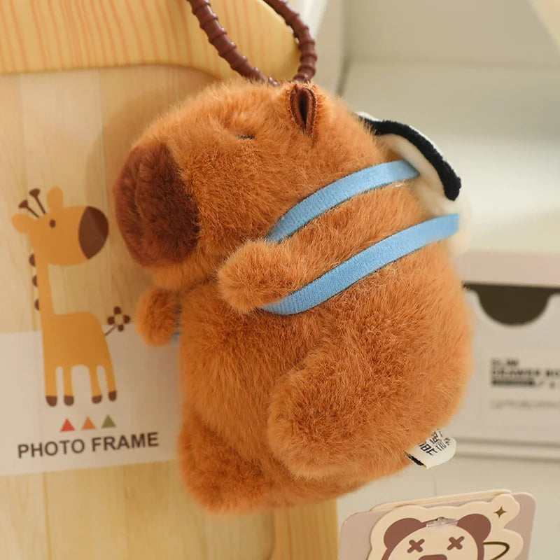 Adorable Kawaii Capybara Plush with Stylish Backpack Collection