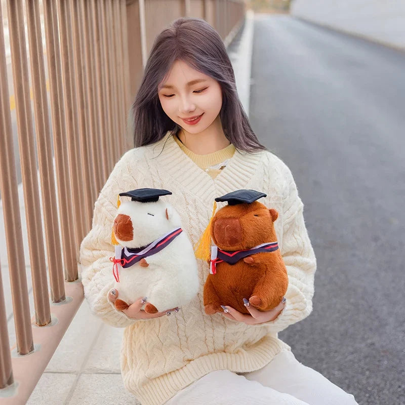 Adorable Graduation Capybara Plush Toy – Celebrate Achievements in Cuddly Style!