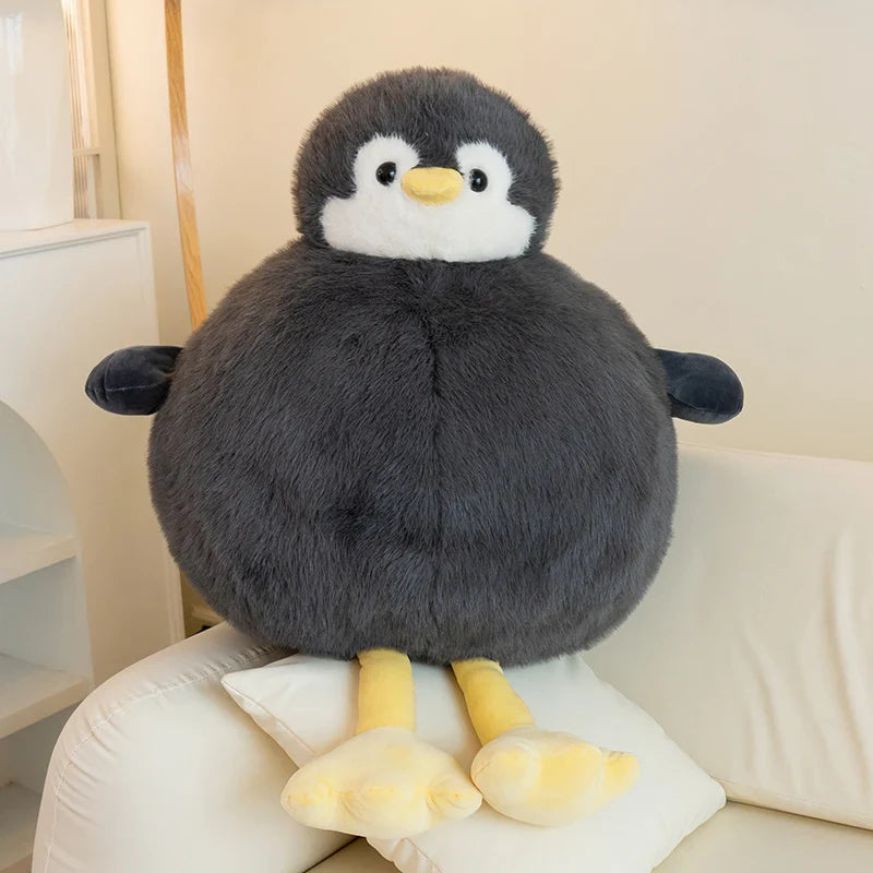 Adorably Plump Round Penguin Plush Toy