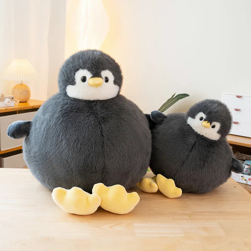 Adorably Plump Round Penguin Plush Toy