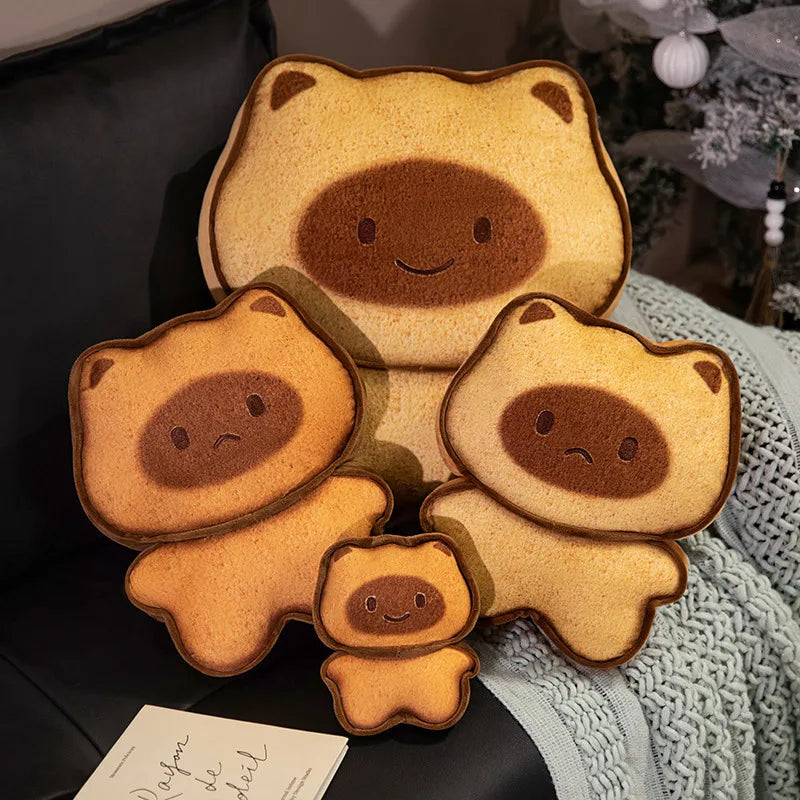 Adorable Kawaii Cat Bread Biscuit Plush Toy Cookies