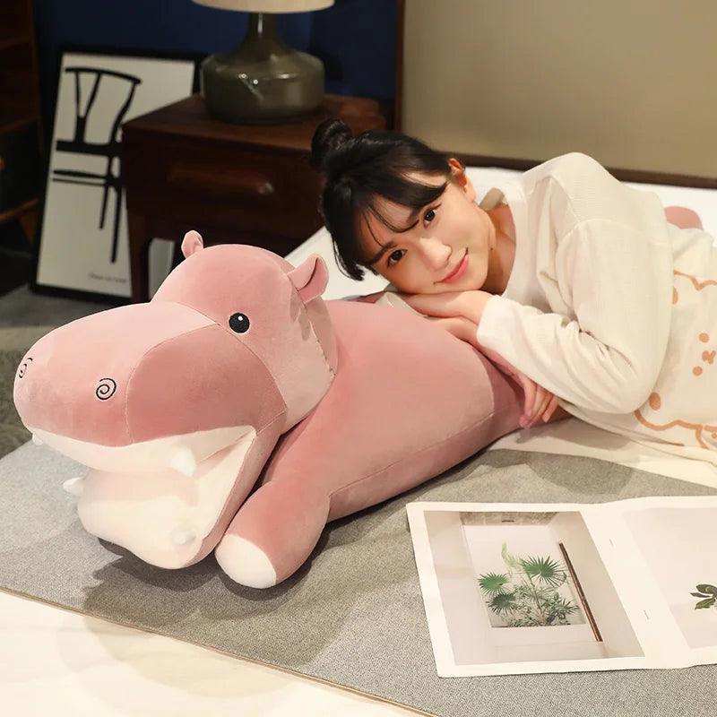 Cuddle Up with Our Adorable Long Snuggly Hippo Plushies!