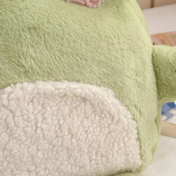Adorable Green Froggy Plush Backpack for Kids