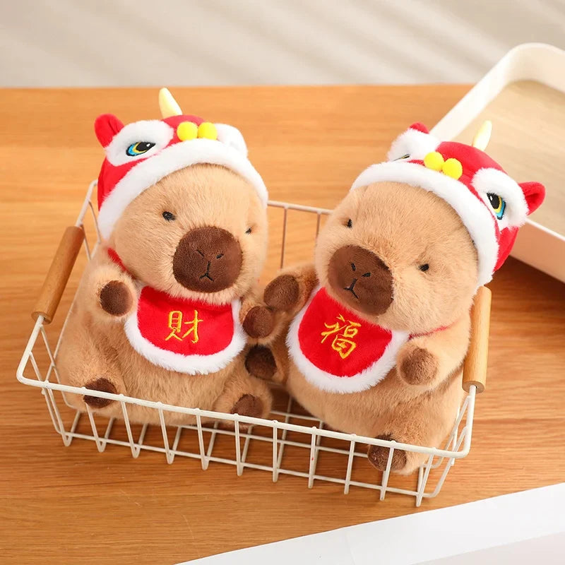 Adorable Christmas & New Year Baby Capybara Plush Toys