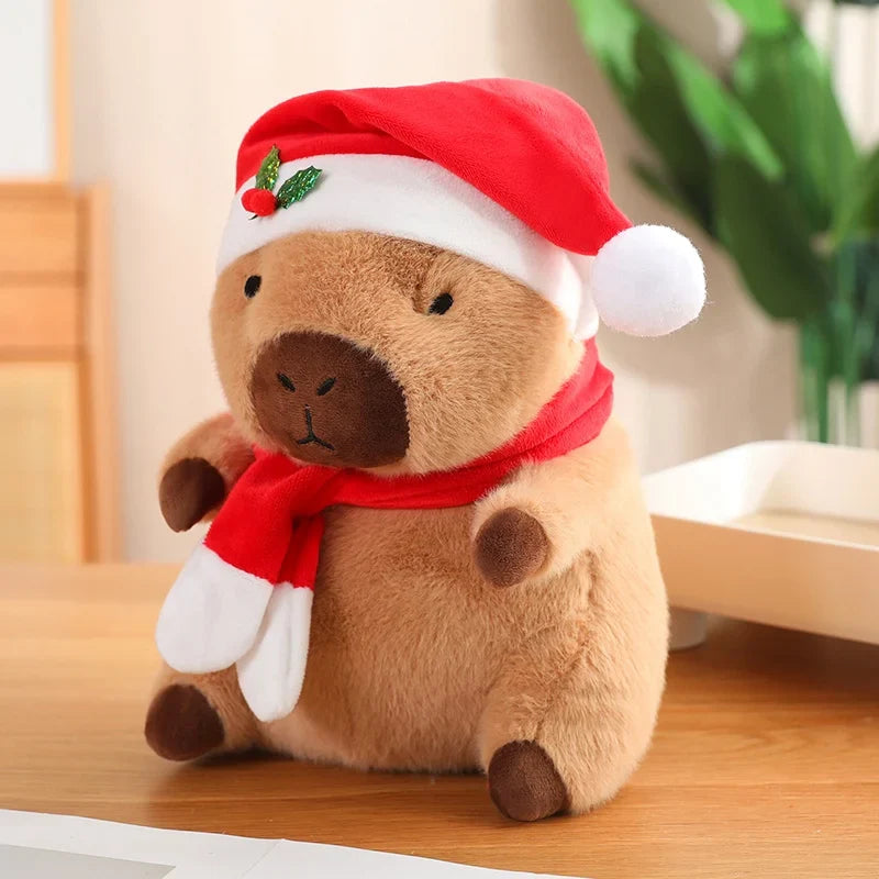 Adorable Christmas & New Year Baby Capybara Plush Toys