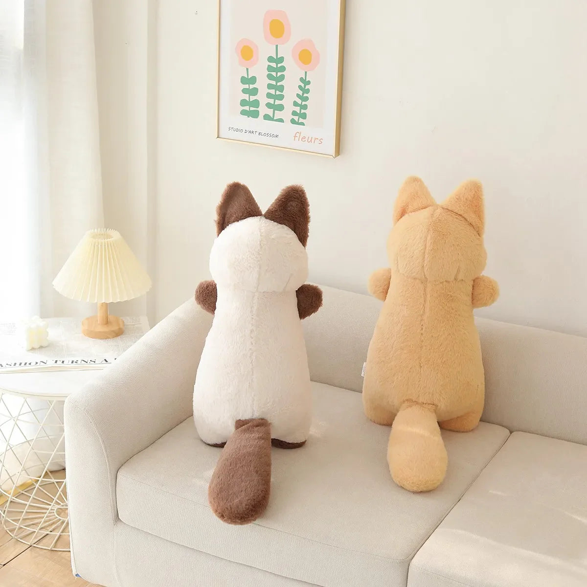 Charming Two-tone Cat Plushie Collection: Cute Companions for All!