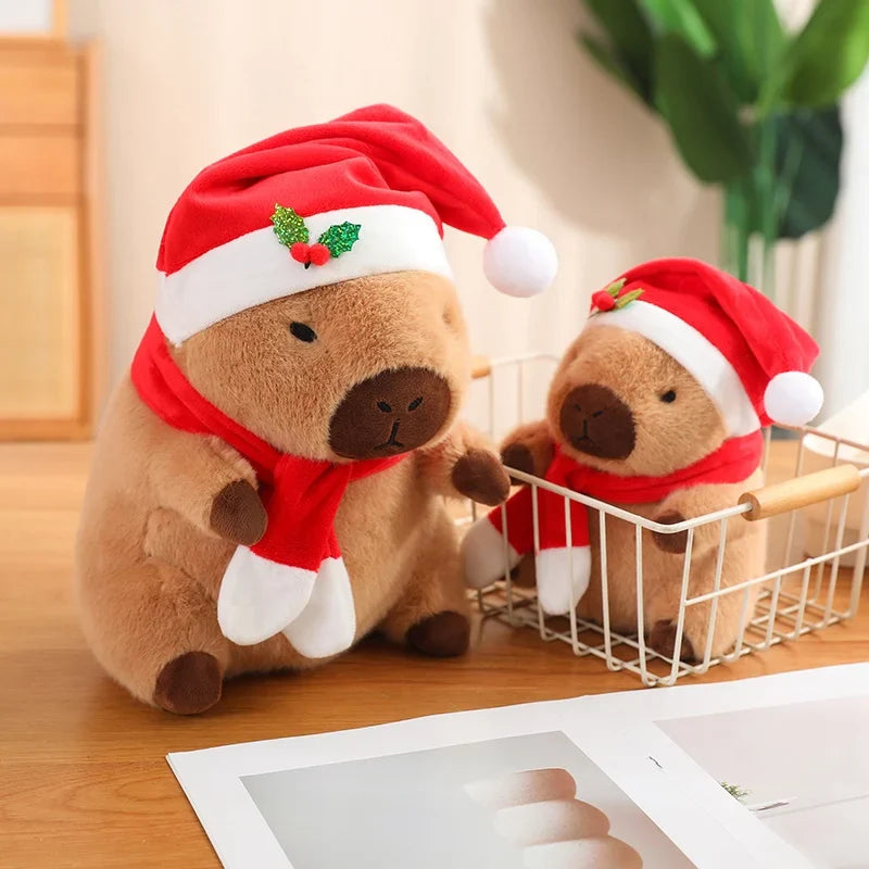 Adorable Christmas & New Year Baby Capybara Plush Toys