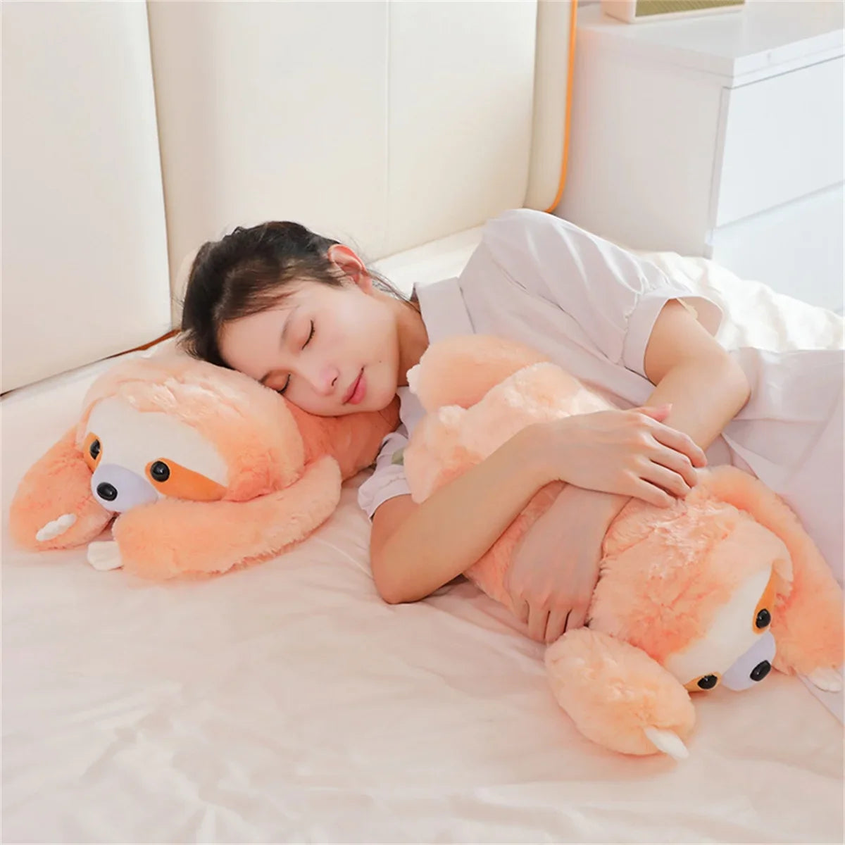 Cuddly Peachie the Sloth Plush Toy