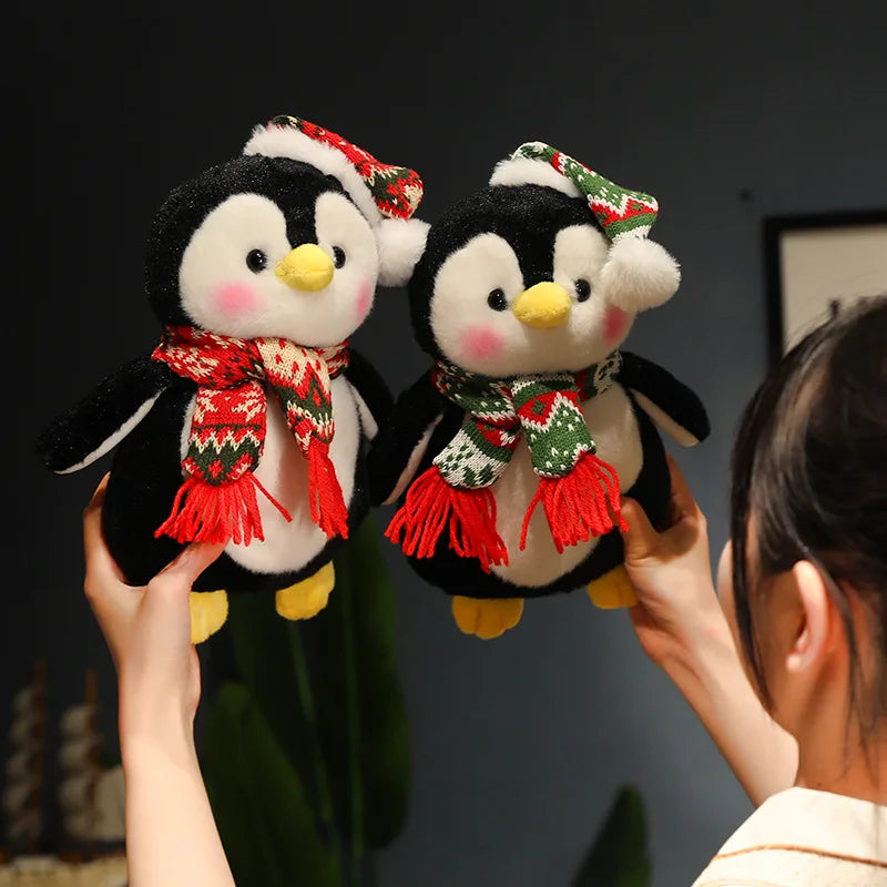 Adorably Cute Christmas Penguin Plush Toy