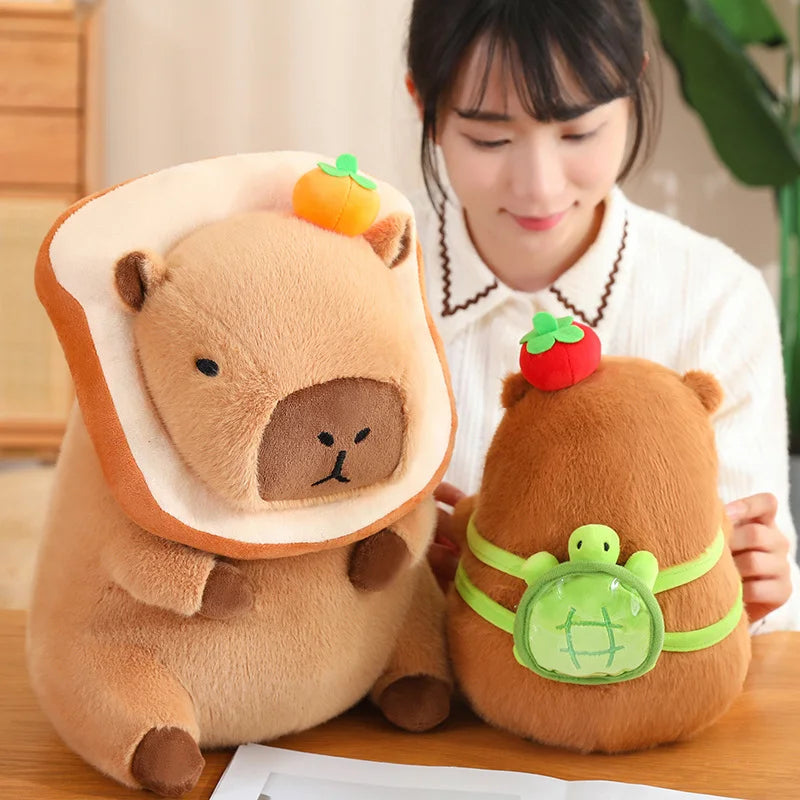 Charming Capybara Toast Turtle Adorable Plushie Family