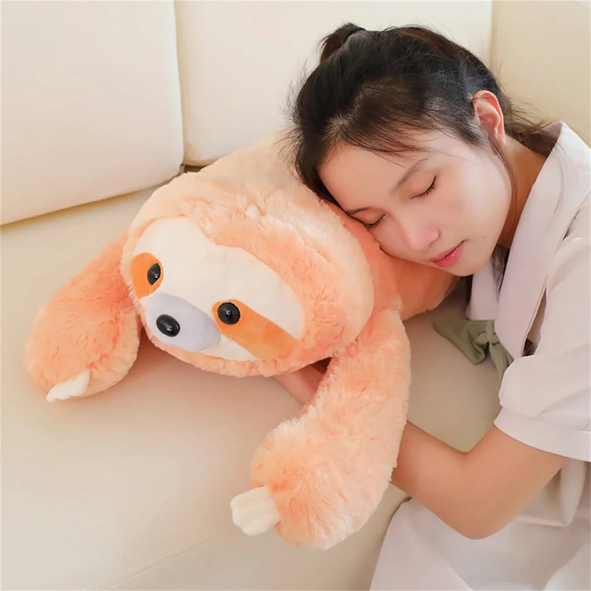 Cuddly Peachie the Sloth Plush Toy