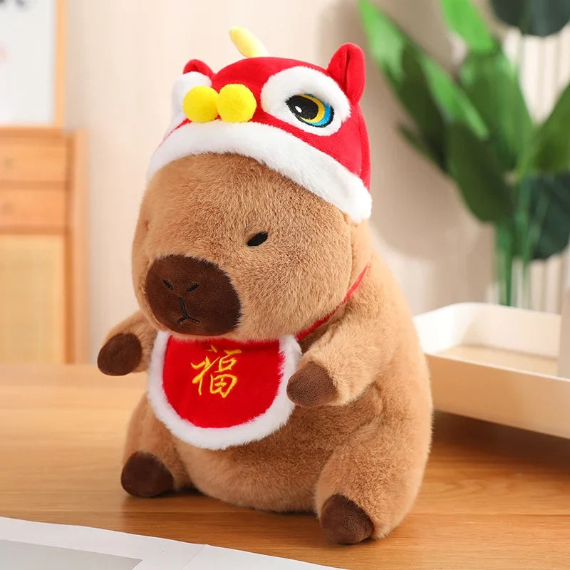 Adorable Christmas & New Year Baby Capybara Plush Toys