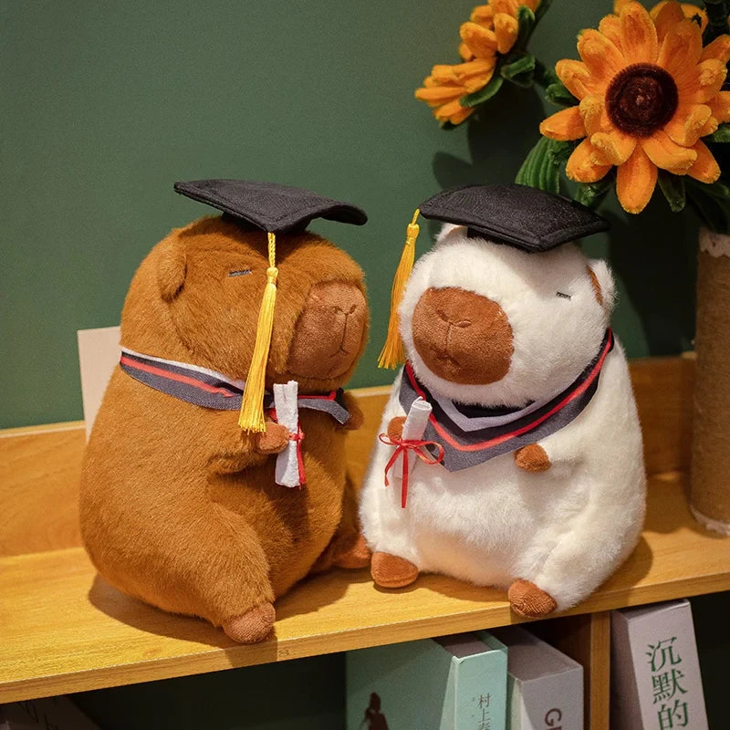 Adorable Graduation Capybara Plush Toy – Celebrate Achievements in Cuddly Style!
