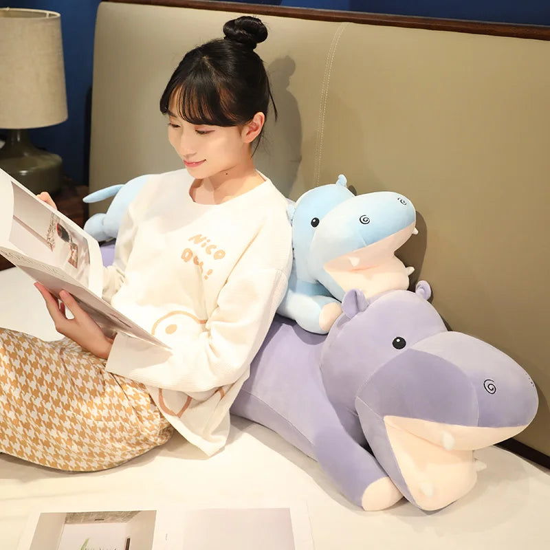 Cuddle Up with Our Adorable Long Snuggly Hippo Plushies!