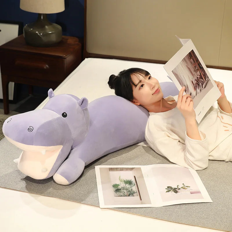 Cuddle Up with Our Adorable Long Snuggly Hippo Plushies!