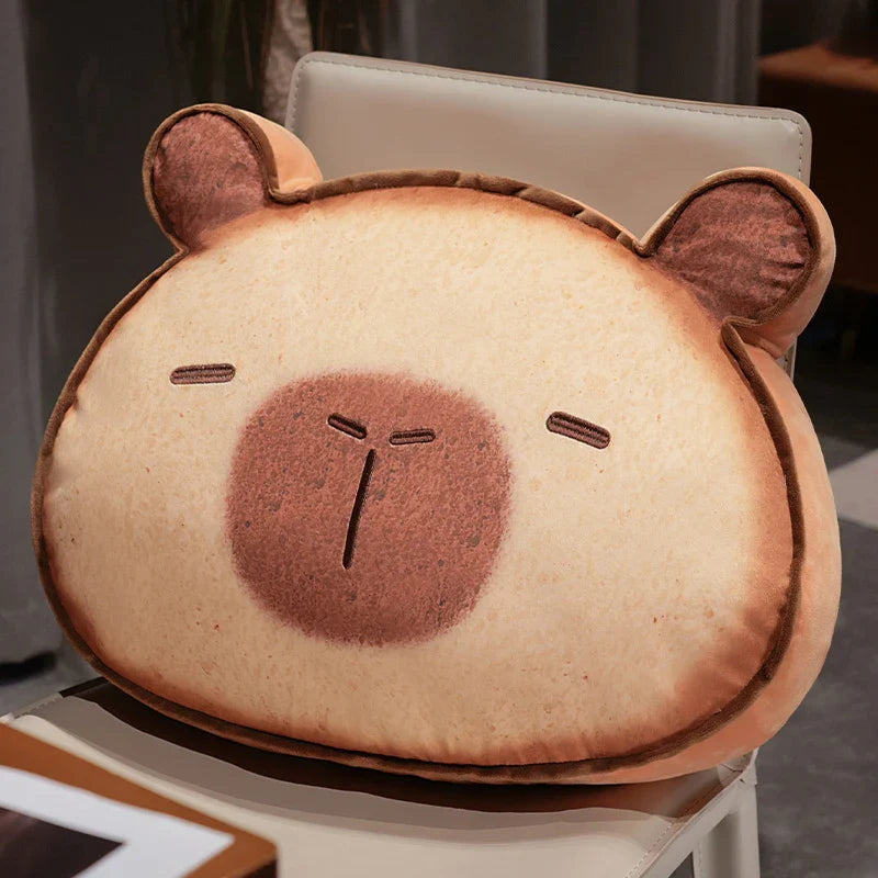 Adorable Capybara and Cat Toastie Bread Cookie Plush Toys