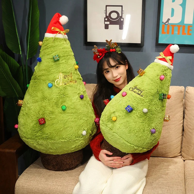 Cozy Fluffy Christmas Tree Stuffed Toy