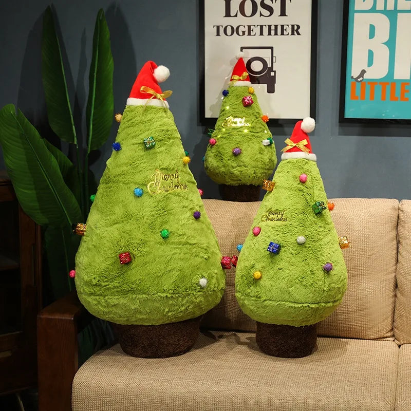 Cozy Fluffy Christmas Tree Stuffed Toy
