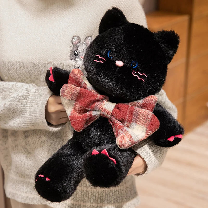 Adorable Kawaii Cat Teddy Bear Plushies with Bowtie