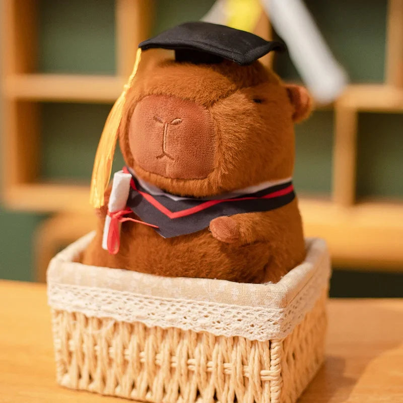 Adorable Graduation Capybara Plush Toy – Celebrate Achievements in Cuddly Style!