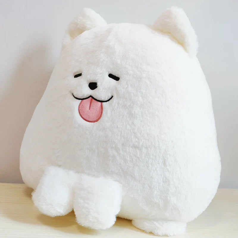 Adorable Fluffy White Samoyed Puppy Stuffed Animal