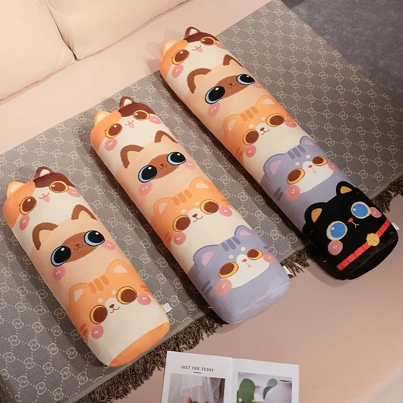 Cuddly Long Snuggle Stacked Cats Plush Toy